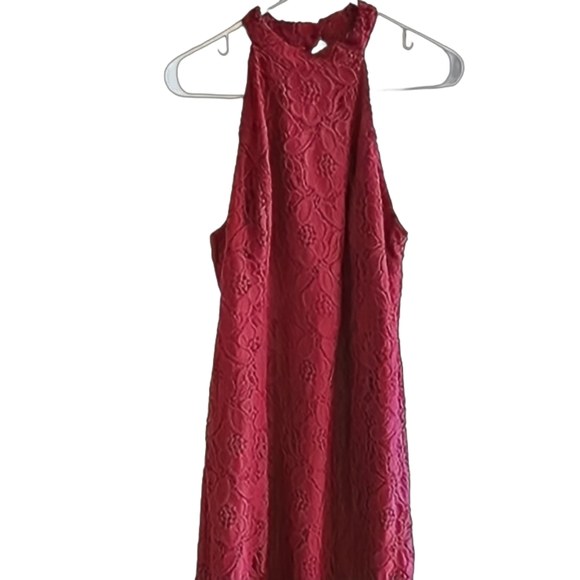 Abercrombie & Fitch Dresses & Skirts - Abercrombie & Fitch Red Lace Mini Dress Size 10